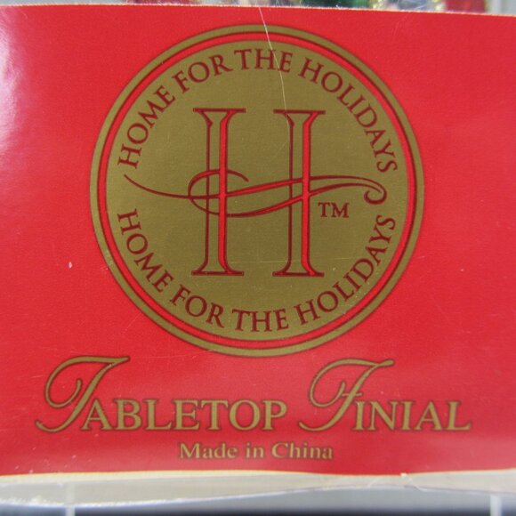 Home For The Holiday Glass Tabletop Multi Color Finial Christmas Decor Silver. - Picture 9 of 9